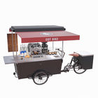 木製箱構造48Vの三輪車のコーヒー販売のカート