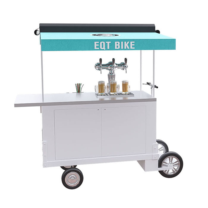 ヨーロッパ様式の商業飲料のカート、贅沢なOEMビール自転車のカート