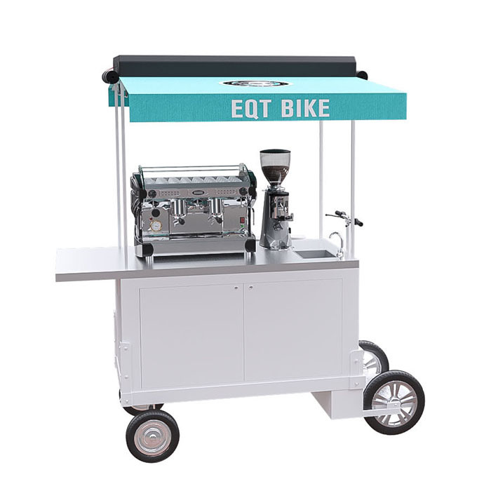 商業コーヒー スクーターのカートの負荷および輸送のために便利な純粋な鋼鉄ボディ